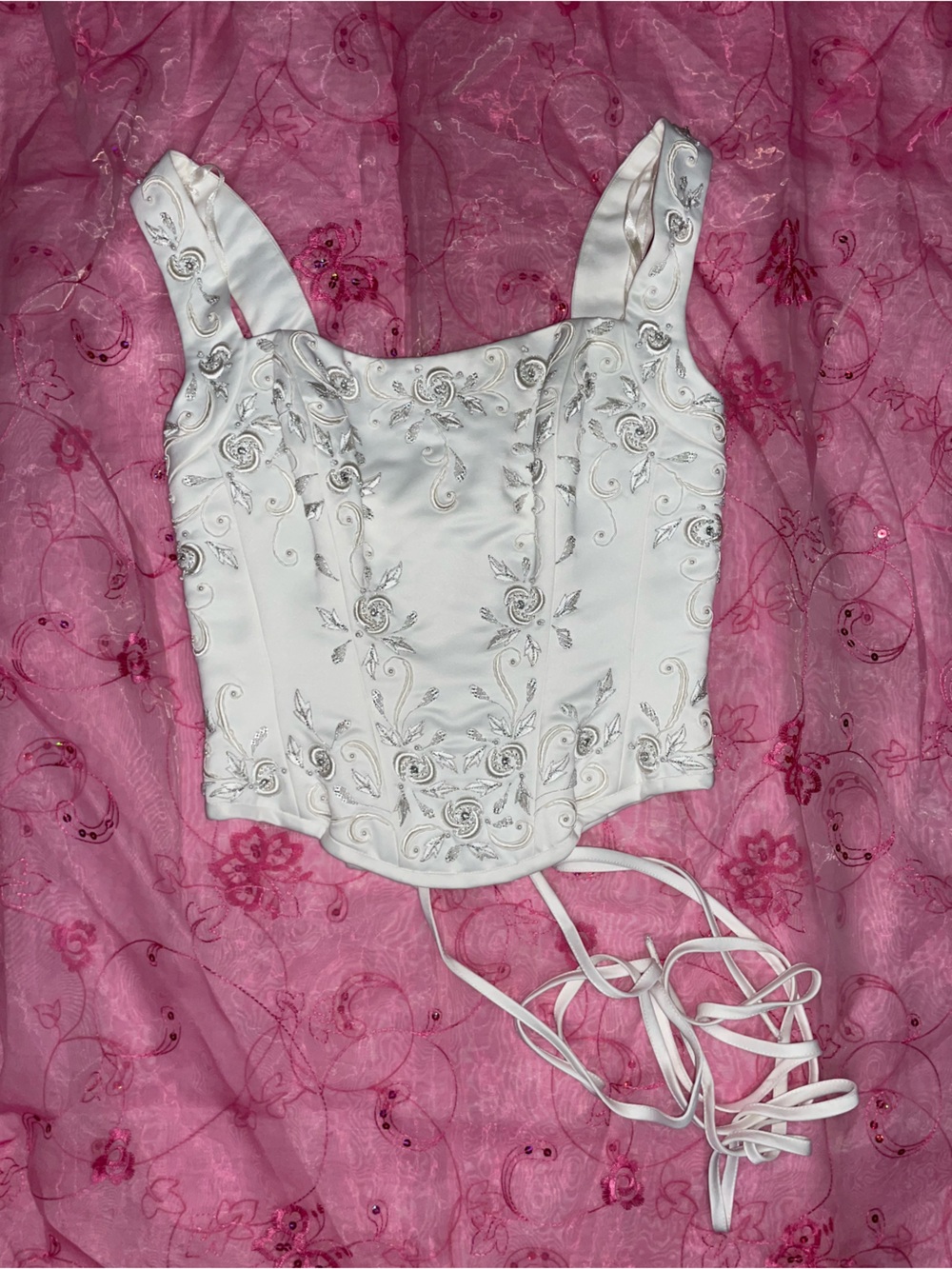 Gorgeous White Bridal Corset